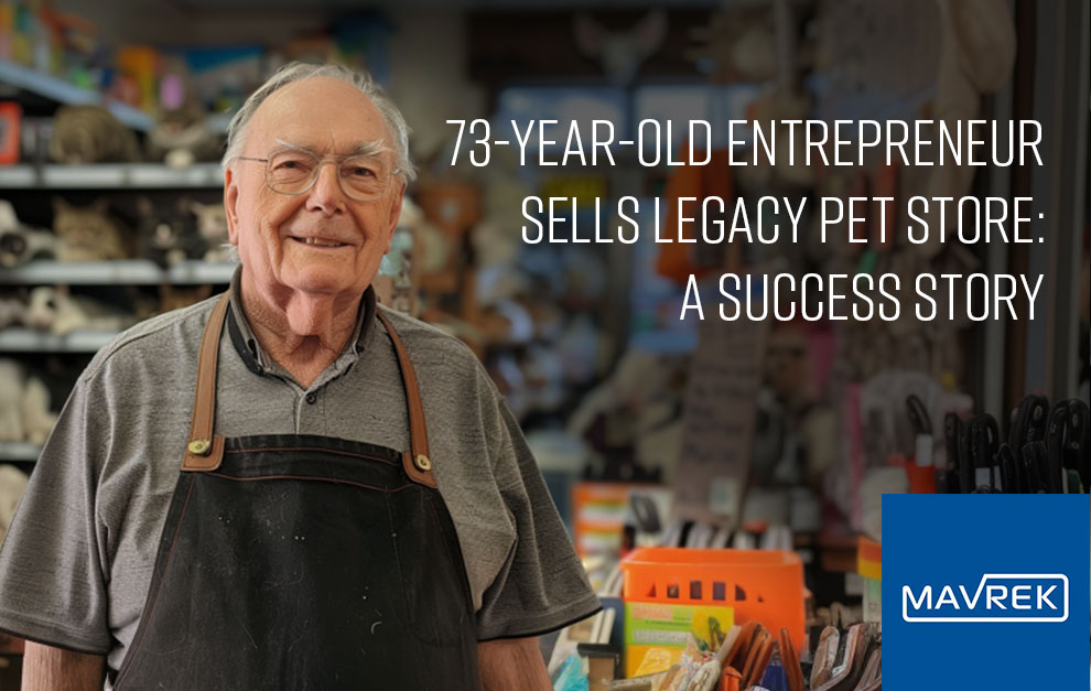 73 year old pet store owner sells with Mavrek